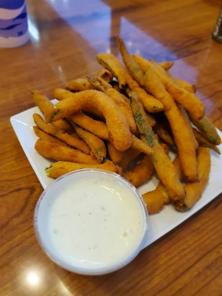 Zucchini Fries with Ranch Dressing